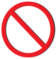 No sign vector image