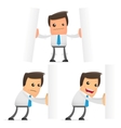 Cartoon businessman vector image