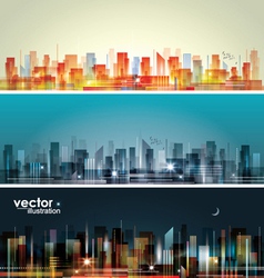 City landscape vector image