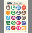 Doodle Internet and finance icons set vector image