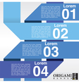 Abstract blue banners in four step EPS10 vector image