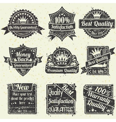 Best Quality and Guarantee Labels vector image