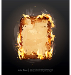 Glowing ancient parchment vector image
