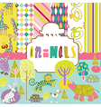 Hand sketched background vector image