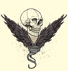 Skull emblem Skull emblem vector image