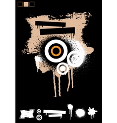 Circles of spray vector image