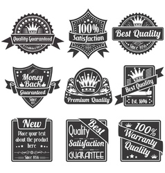 Best Quality and Guarantee Labels vector image