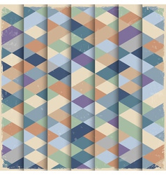Geometric structure in grunge style vector image