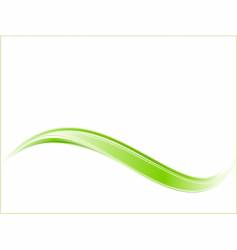 Green ecology wave background template Green ecology wave background template vector image