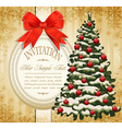 Festive invitation vector image