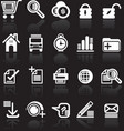 Essential web style icons vector image