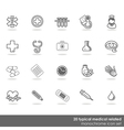 Medical icons vector image