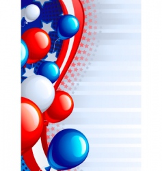 Independence day background vector image