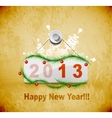 Happy New Year background vector image