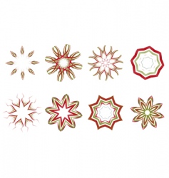 Floral and ornamental elements vector image