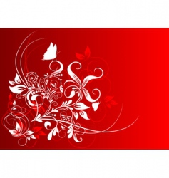 Floral abstract background vector image