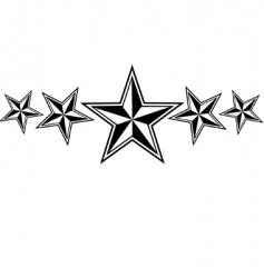 Nautical stars vector image