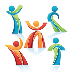 Avtive people vector image