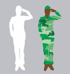 Army officer vector image
