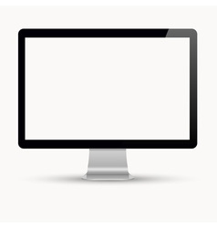 Computer display isolated on white Computer display isolated on white vector image