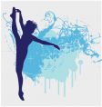 Ballet dancer leg up illustration vector image