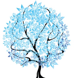 Tree in snow Tree in snow vector image