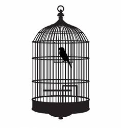 Bird cage vector image