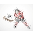 Abstract hockey player vector image