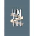 Restaurant menu design vector image