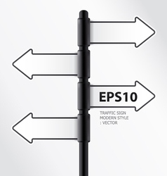 Modern traffic sign vector image