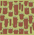 Seamless background with summer forest of stubs Seamless background with summer forest of stubs vector image