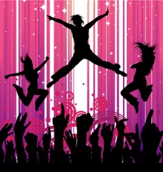 Dancing people Dancing people vector image