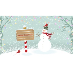 Christmas greeting card vector image