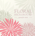 Floral background vector image