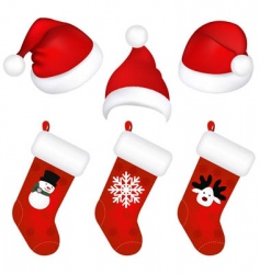 Christmas icons vector image