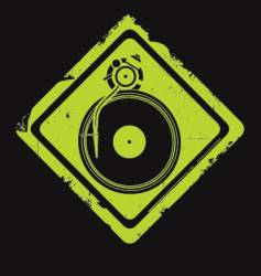Turntable vector image