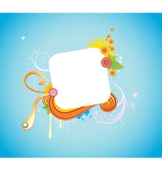 Floral frame vector image