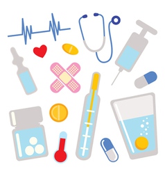 Medical icons design elements vector image