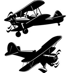 Airplanes vector image