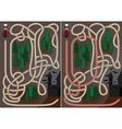 Vampire maze vector image