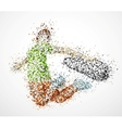 Abstract skateboarder vector image