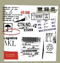 Cargo and freight signs vector image