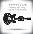 Guitar Knot 404 vector image
