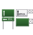 Traffic sign green color vector image