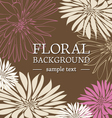 Floral background vector image