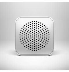 Technology App Icon Blank Template vector image