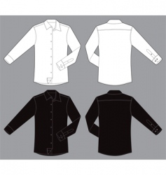 Men long sleeves business shirt vector image
