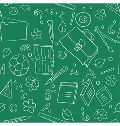 Seamless school background vector image