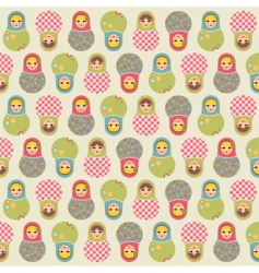 Babushka pattern vector image