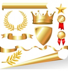 Awards icons vector image